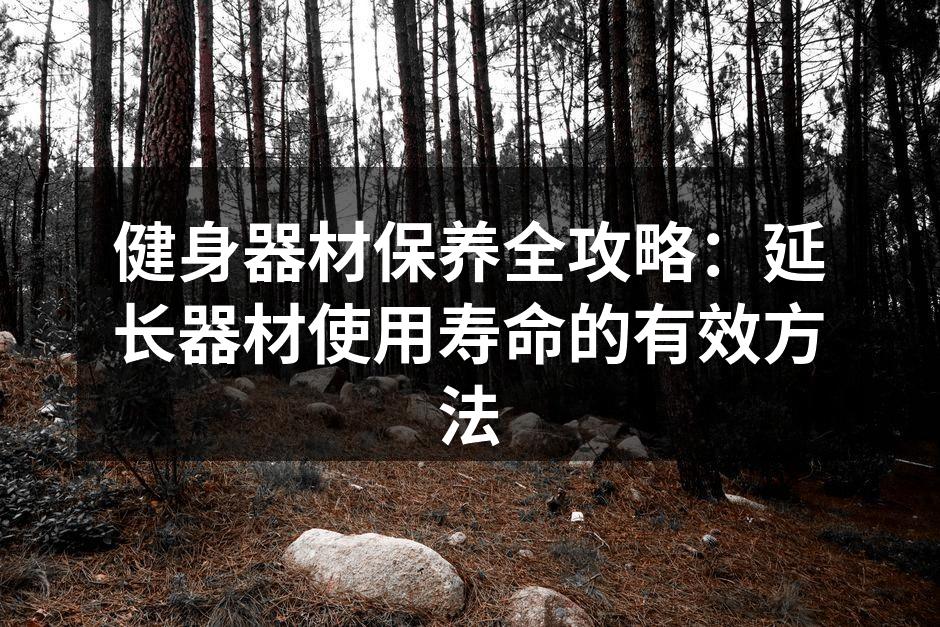 定期清洁健身器材,保持最佳状态